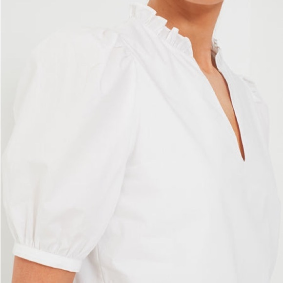 Tuckernuck Hyacinth House White Ruffle Leigh Top Size XXL - Picture 7 of 8